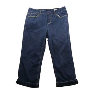 Tommy Hilfiger Capri Jeans Womens Size 12 American Hope Classic Rise Blue
